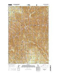 Carey Dome Idaho Current topographic map, 1:24000 scale, 7.5 X 7.5 Minute, Year 2013