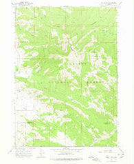 Caribou mtn Idaho Historical topographic map, 1:24000 scale, 7.5 X 7.5 Minute, Year 1966