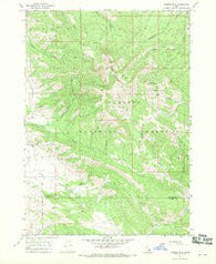 Caribou mtn Idaho Historical topographic map, 1:24000 scale, 7.5 X 7.5 Minute, Year 1966