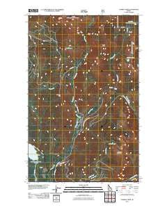 Caribou Creek Idaho Historical topographic map, 1:24000 scale, 7.5 X 7.5 Minute, Year 2011
