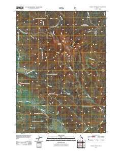 Caribou Mountain Idaho Historical topographic map, 1:24000 scale, 7.5 X 7.5 Minute, Year 2011