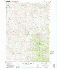Cartwright Canyon Idaho Historical topographic map, 1:24000 scale, 7.5 X 7.5 Minute, Year 1957