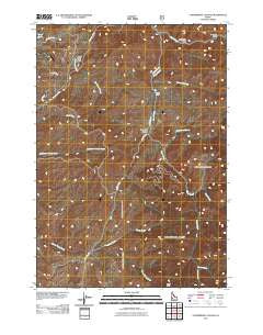 Cartwright Canyon Idaho Historical topographic map, 1:24000 scale, 7.5 X 7.5 Minute, Year 2011