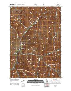 Casto Idaho Historical topographic map, 1:24000 scale, 7.5 X 7.5 Minute, Year 2011