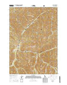 Casto Idaho Current topographic map, 1:24000 scale, 7.5 X 7.5 Minute, Year 2013