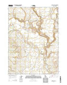 Castro Table Idaho Current topographic map, 1:24000 scale, 7.5 X 7.5 Minute, Year 2013