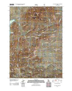 Cat Creek Summit Idaho Historical topographic map, 1:24000 scale, 7.5 X 7.5 Minute, Year 2011