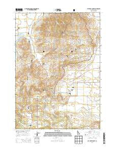 Cat Creek Summit Idaho Current topographic map, 1:24000 scale, 7.5 X 7.5 Minute, Year 2013