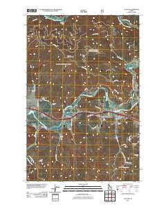 Cataldo Idaho Historical topographic map, 1:24000 scale, 7.5 X 7.5 Minute, Year 2011