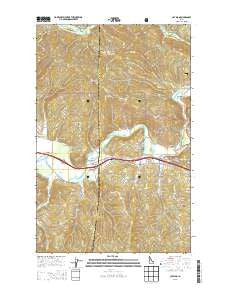 Cataldo Idaho Current topographic map, 1:24000 scale, 7.5 X 7.5 Minute, Year 2013