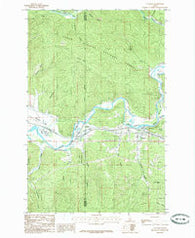 Cataldo Idaho Historical topographic map, 1:24000 scale, 7.5 X 7.5 Minute, Year 1985