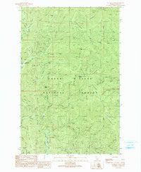 Cataract Peak Idaho Historical topographic map, 1:24000 scale, 7.5 X 7.5 Minute, Year 1990