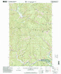 Cathedral Peak Idaho Historical topographic map, 1:24000 scale, 7.5 X 7.5 Minute, Year 1996