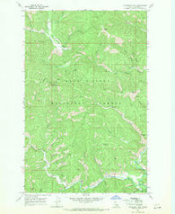 Cathedral Peak Idaho Historical topographic map, 1:24000 scale, 7.5 X 7.5 Minute, Year 1966