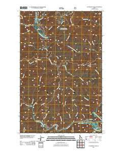 Cathedral Peak Idaho Historical topographic map, 1:24000 scale, 7.5 X 7.5 Minute, Year 2011