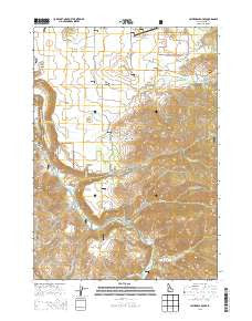 Cathedral Rocks Idaho Current topographic map, 1:24000 scale, 7.5 X 7.5 Minute, Year 2013