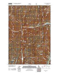 Caton Lake Idaho Historical topographic map, 1:24000 scale, 7.5 X 7.5 Minute, Year 2011