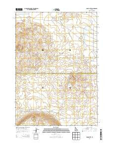 Cedar Butte Idaho Current topographic map, 1:24000 scale, 7.5 X 7.5 Minute, Year 2013