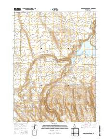 Cedar Creek Reservoir Idaho Current topographic map, 1:24000 scale, 7.5 X 7.5 Minute, Year 2013