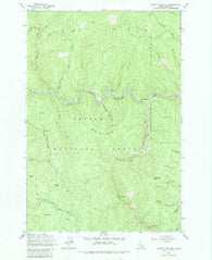 Center Star Mtn Idaho Historical topographic map, 1:24000 scale, 7.5 X 7.5 Minute, Year 1962