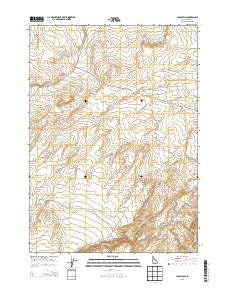 Chalk Hills Idaho Current topographic map, 1:24000 scale, 7.5 X 7.5 Minute, Year 2013