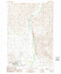 Challis Idaho Historical topographic map, 1:24000 scale, 7.5 X 7.5 Minute, Year 1989