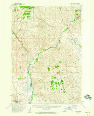 Challis Idaho Historical topographic map, 1:62500 scale, 15 X 15 Minute, Year 1956