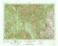 Challis Idaho Historical topographic map, 1:250000 scale, 1 X 2 Degree, Year 1957