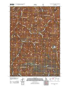 Challis Creek Lakes Idaho Historical topographic map, 1:24000 scale, 7.5 X 7.5 Minute, Year 2011