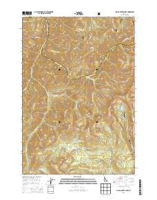 Challis Creek Lakes Idaho Current topographic map, 1:24000 scale, 7.5 X 7.5 Minute, Year 2013