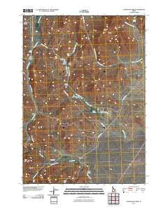 Champagne Creek Idaho Historical topographic map, 1:24000 scale, 7.5 X 7.5 Minute, Year 2011