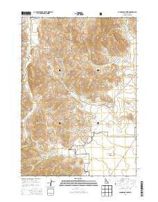 Champagne Creek Idaho Current topographic map, 1:24000 scale, 7.5 X 7.5 Minute, Year 2013