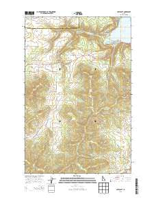 Chatcolet Idaho Current topographic map, 1:24000 scale, 7.5 X 7.5 Minute, Year 2013