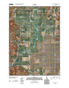 Chesterfield Idaho Historical topographic map, 1:24000 scale, 7.5 X 7.5 Minute, Year 2010