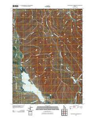Chesterfield Reservoir Idaho Historical topographic map, 1:24000 scale, 7.5 X 7.5 Minute, Year 2010