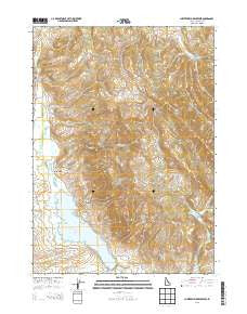 Chesterfield Reservoir Idaho Current topographic map, 1:24000 scale, 7.5 X 7.5 Minute, Year 2013