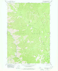 Chicken Peak Idaho Historical topographic map, 1:24000 scale, 7.5 X 7.5 Minute, Year 1978