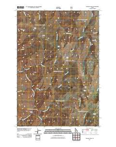 Chicken Peak Idaho Historical topographic map, 1:24000 scale, 7.5 X 7.5 Minute, Year 2011