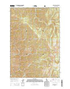 Chicken Peak Idaho Current topographic map, 1:24000 scale, 7.5 X 7.5 Minute, Year 2013