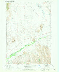 Chilly Buttes Idaho Historical topographic map, 1:24000 scale, 7.5 X 7.5 Minute, Year 1967