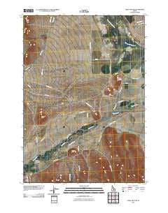 Chilly Buttes Idaho Historical topographic map, 1:24000 scale, 7.5 X 7.5 Minute, Year 2010
