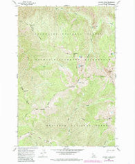 Chimney Peak Idaho Historical topographic map, 1:24000 scale, 7.5 X 7.5 Minute, Year 1966