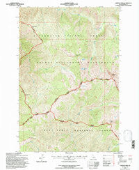 Chimney Peak Idaho Historical topographic map, 1:24000 scale, 7.5 X 7.5 Minute, Year 1994