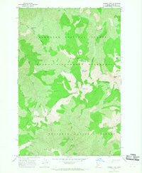 Chimney Peak Idaho Historical topographic map, 1:24000 scale, 7.5 X 7.5 Minute, Year 1966