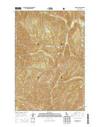 Chimney Peak Idaho Current topographic map, 1:24000 scale, 7.5 X 7.5 Minute, Year 2014