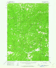 Chinook Mtn Idaho Historical topographic map, 1:62500 scale, 15 X 15 Minute, Year 1961
