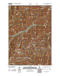 Chinook Mountain Idaho Historical topographic map, 1:24000 scale, 7.5 X 7.5 Minute, Year 2011