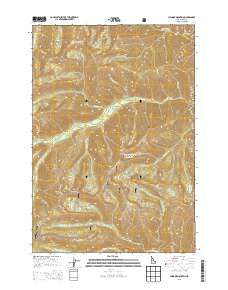 Chinook Mountain Idaho Current topographic map, 1:24000 scale, 7.5 X 7.5 Minute, Year 2013