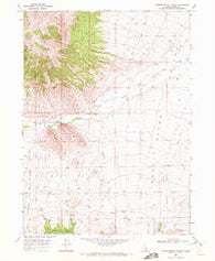 Chokecherry Canyon Idaho Historical topographic map, 1:24000 scale, 7.5 X 7.5 Minute, Year 1968