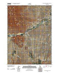 Chokecherry Canyon Idaho Historical topographic map, 1:24000 scale, 7.5 X 7.5 Minute, Year 2010